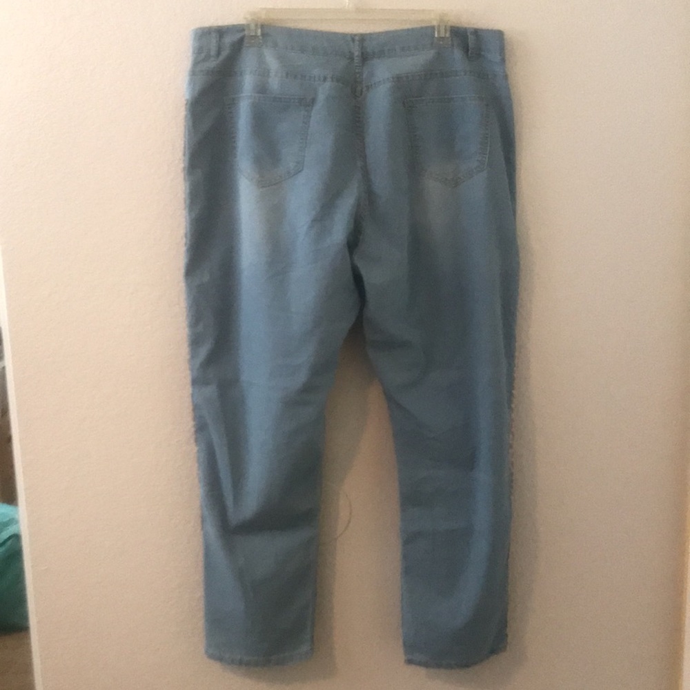 Leopard side deals stripe jeans